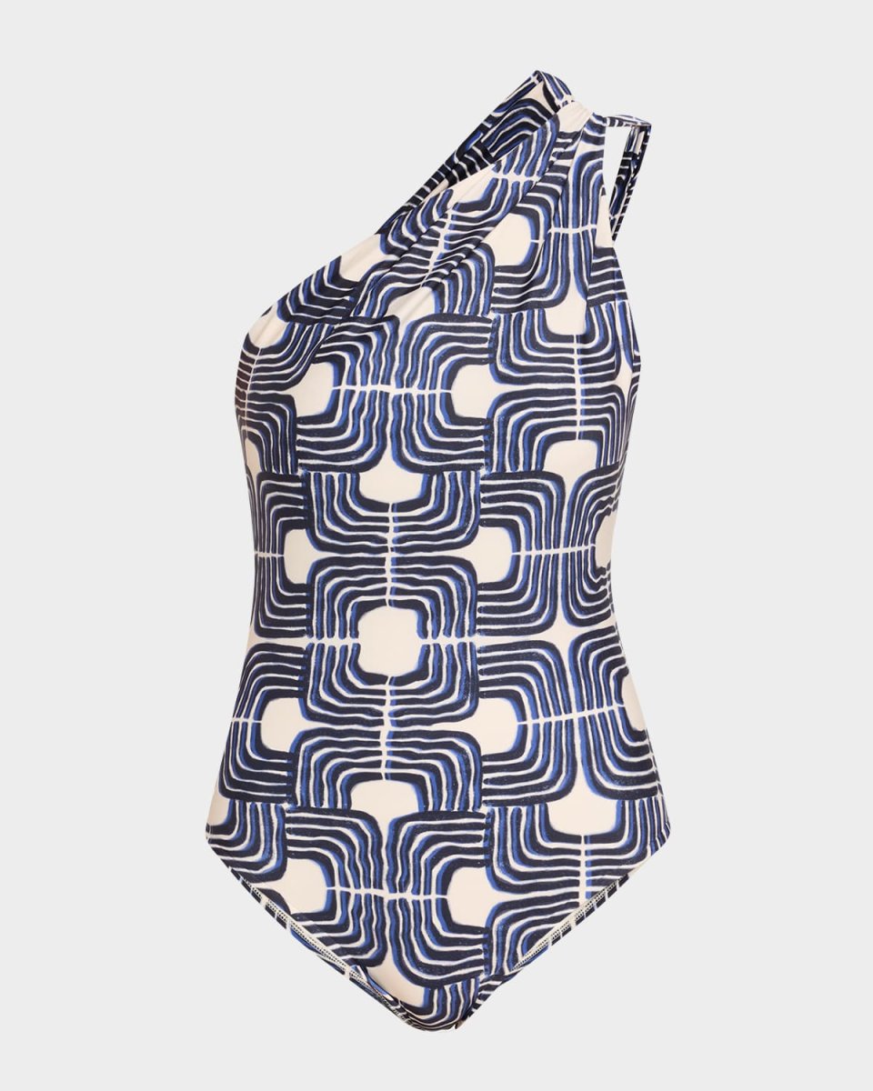 Paros Loop Backless Asymmetric One-Piece Swimsuit